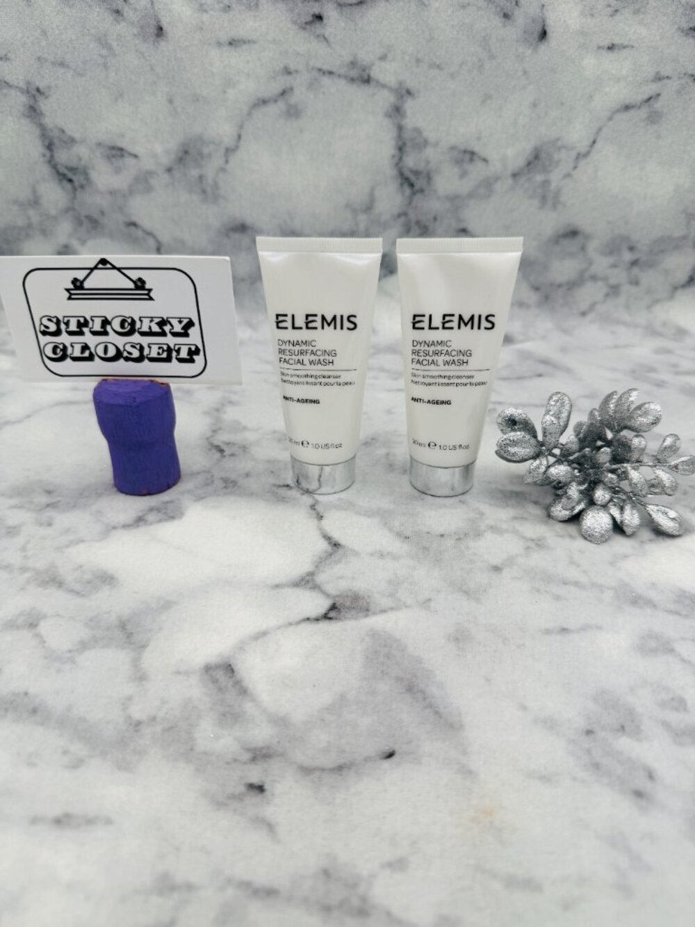 ELEMIS Skincare Set,Dynamic Resurfacing Facial Wash Skin Cleanser,Travel-2pc-NEW
